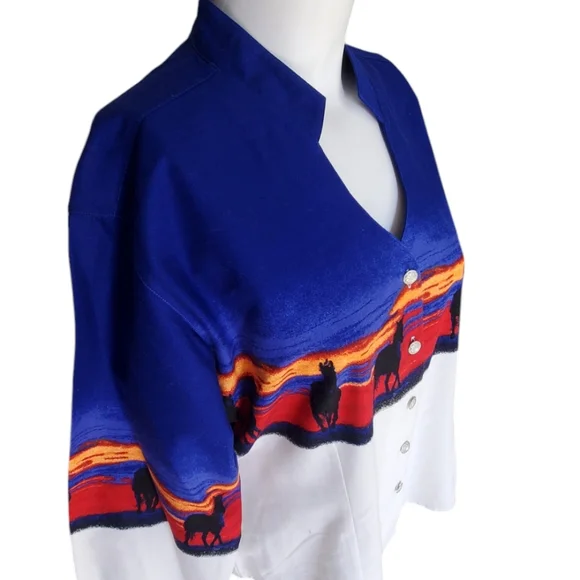 Wrangler Vintage Cowgirl Western Long Sleeve Shirt. Large. - Picture 6 of 13